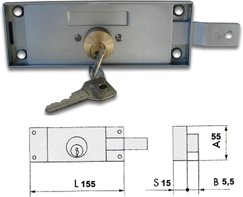 Serratura cisa per garage - cisa,